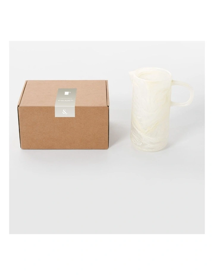 Cadence & Co. Chianti Resin Pitcher Jug in Vanilla image 5