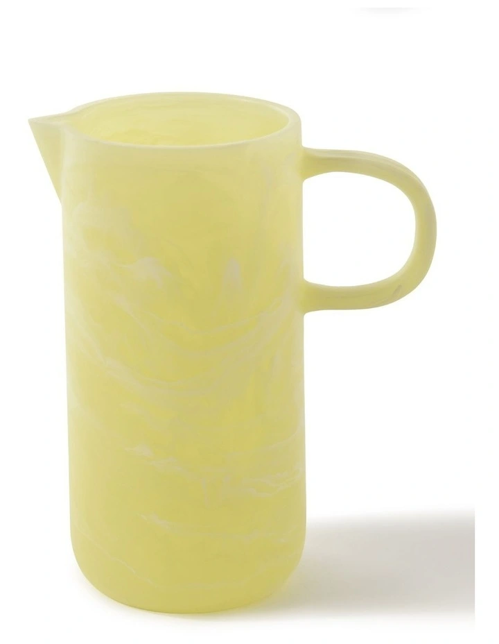 Cadence & Co. Chianti Resin Pitcher Jug in Lemon image 2