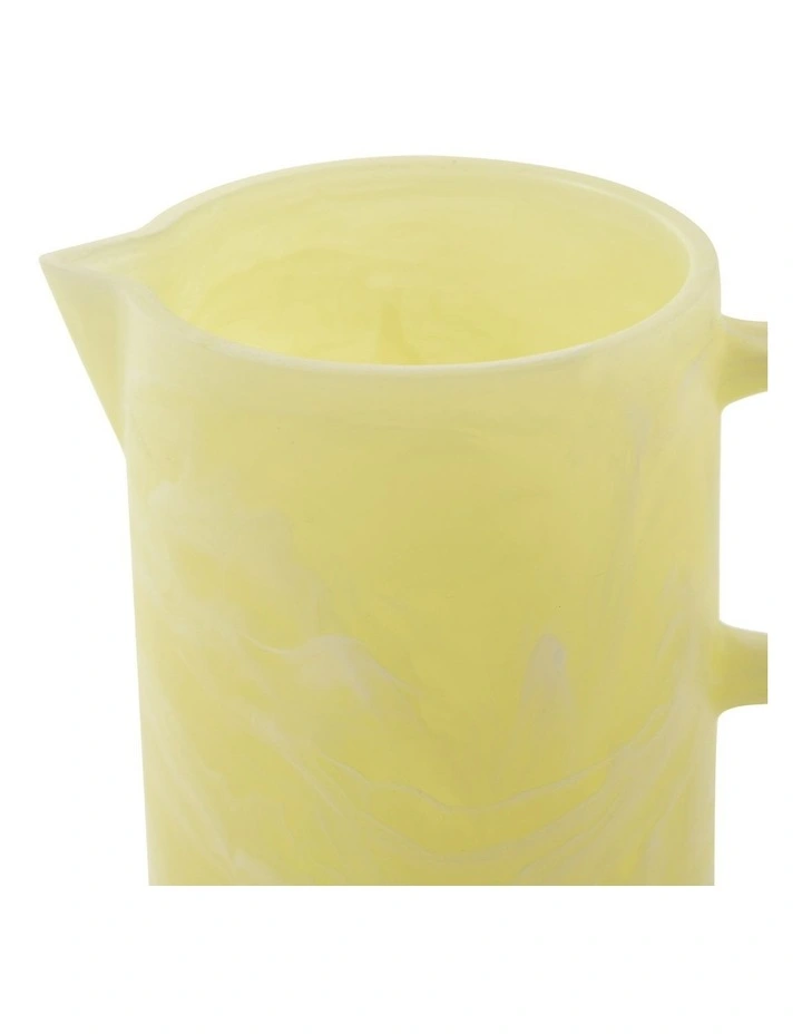 Cadence & Co. Chianti Resin Pitcher Jug in Lemon image 6