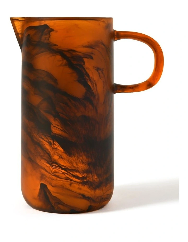 Cadence & Co. Chianti Resin Pitcher Jug in Amber image 2