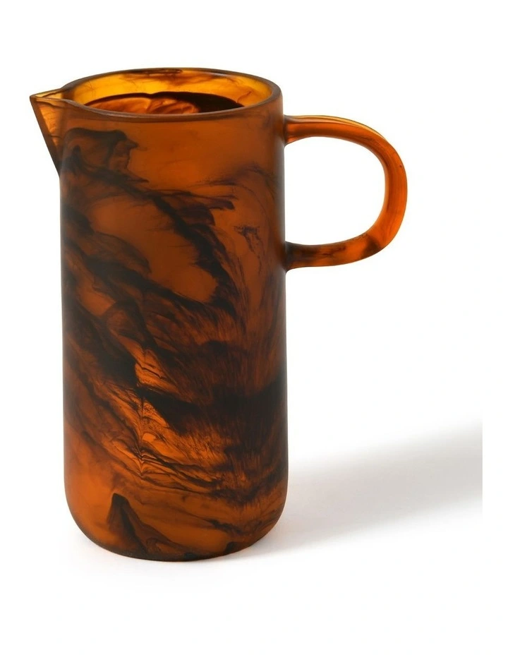 Cadence & Co. Chianti Resin Pitcher Jug in Amber image 3