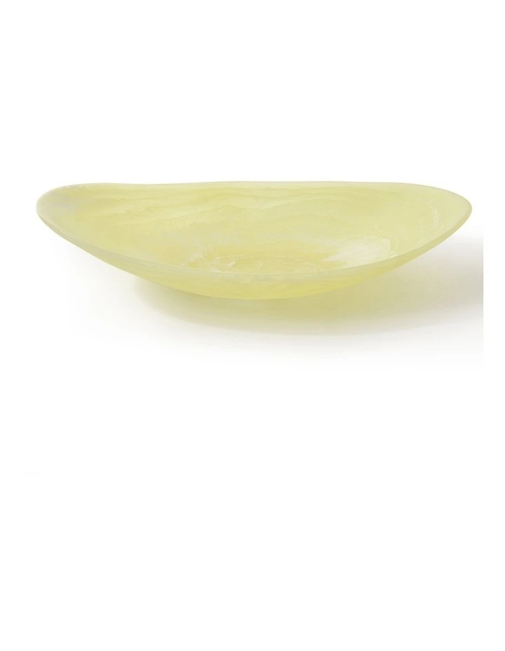 Cadence & Co. Chianti Resin Oval Serving Bowl 44x28x9cm in Lemon image 2