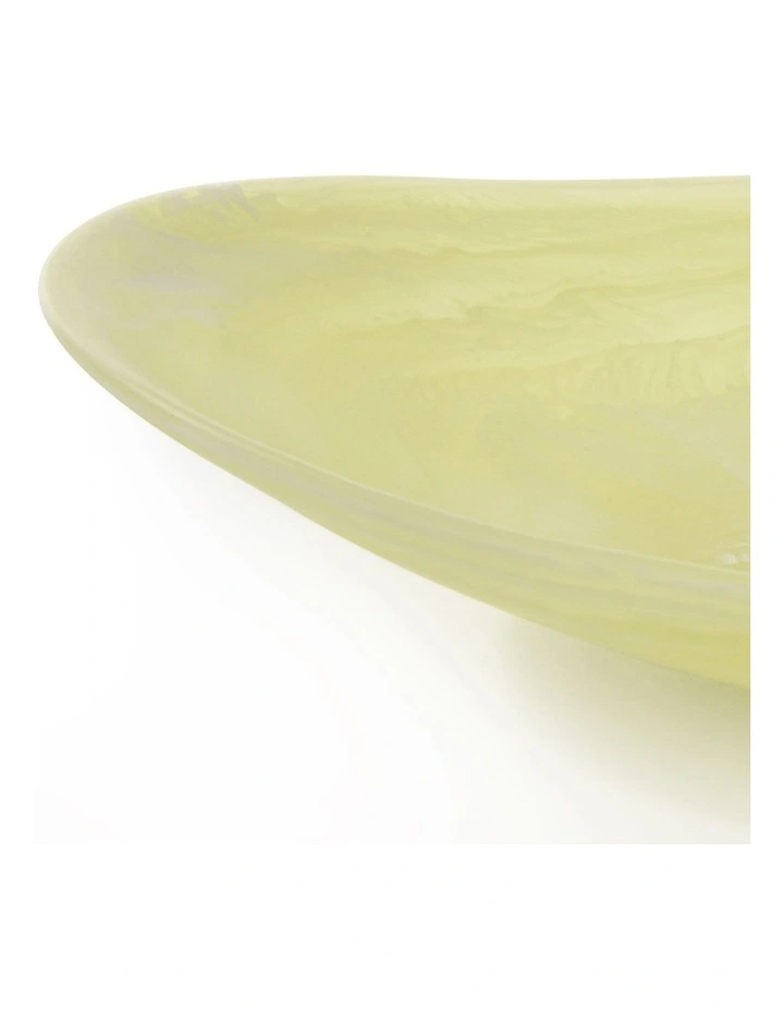 Cadence & Co. Chianti Resin Oval Serving Bowl 44x28x9cm in Lemon image 6