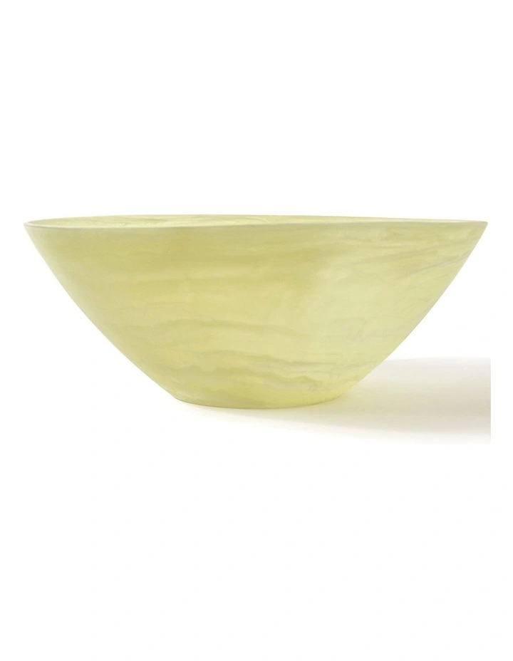 Cadence & Co. Chianti Resin Deep Serving Bowl 35x31x14cm in Lemon image 4