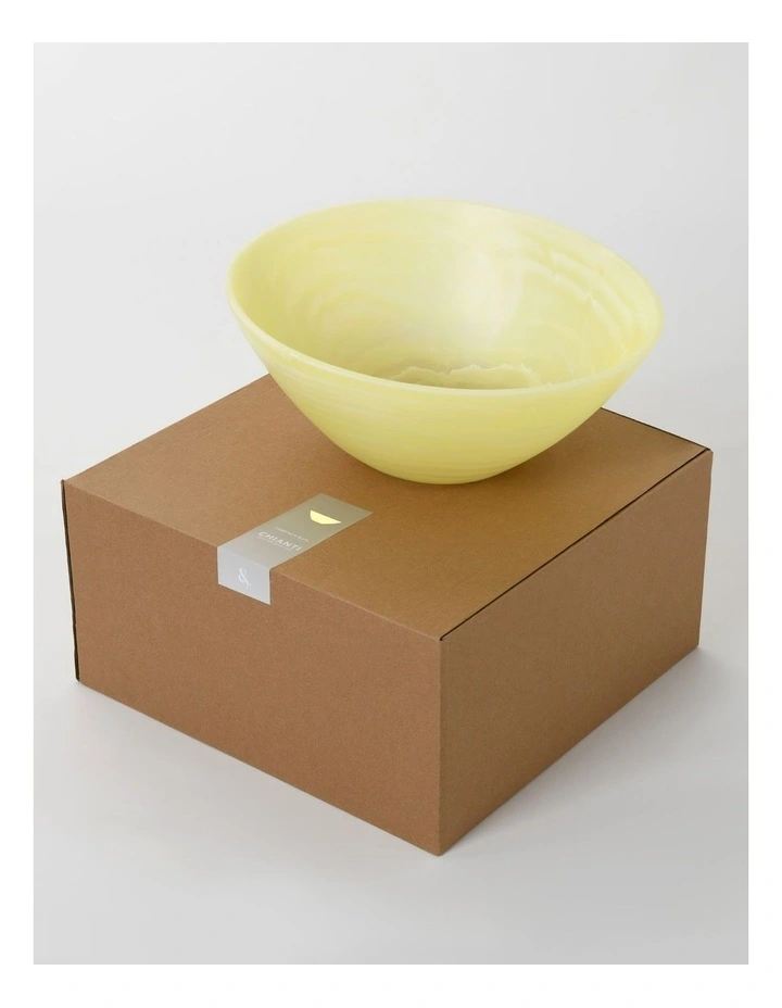 Cadence & Co. Chianti Resin Deep Serving Bowl 35x31x14cm in Lemon image 5