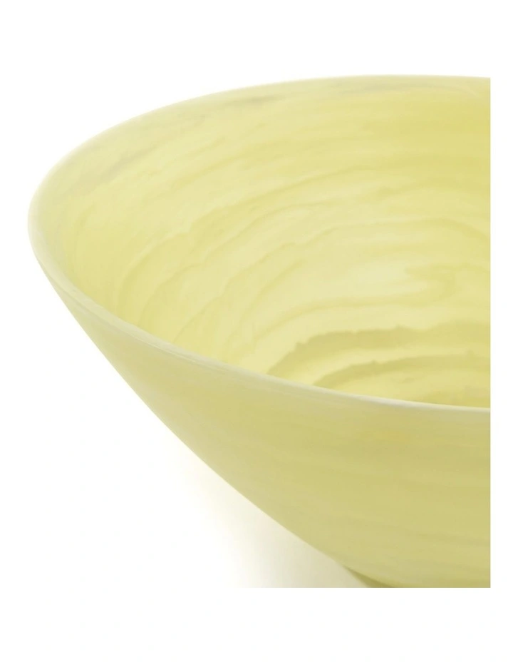 Cadence & Co. Chianti Resin Deep Serving Bowl 35x31x14cm in Lemon image 6
