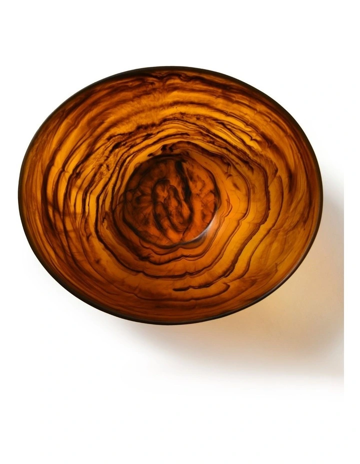 Cadence & Co. Chianti Resin Deep Serving Bowl 35x31x14cm in Amber image 3