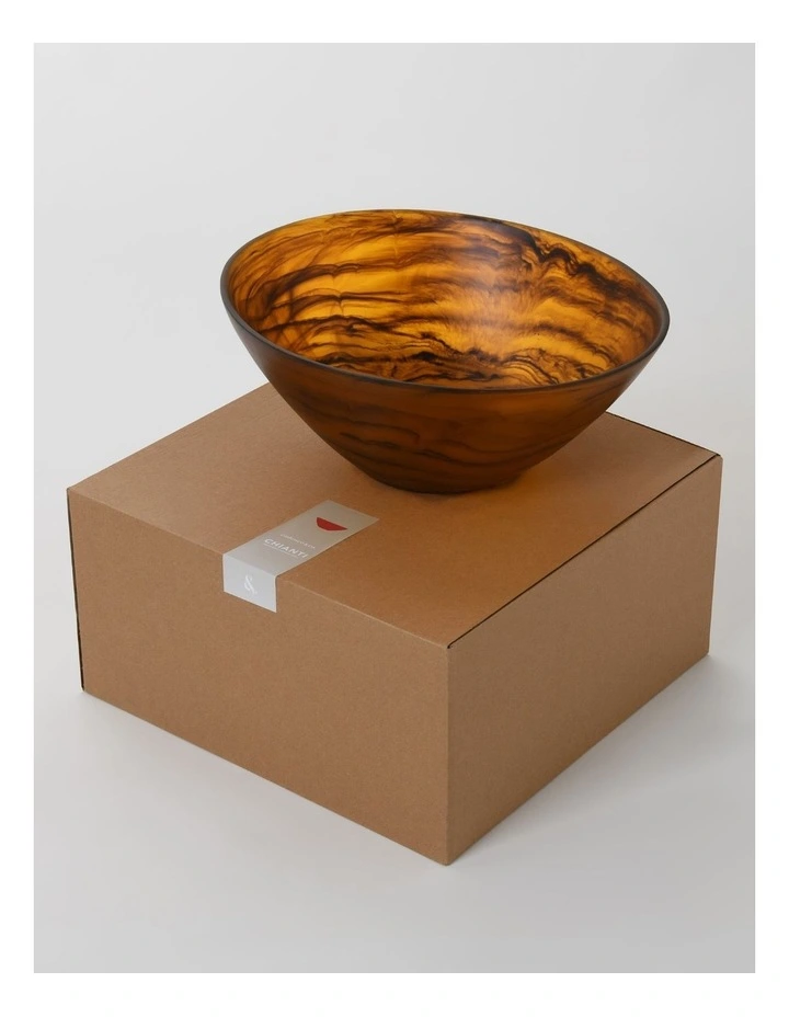 Cadence & Co. Chianti Resin Deep Serving Bowl 35x31x14cm in Amber image 5