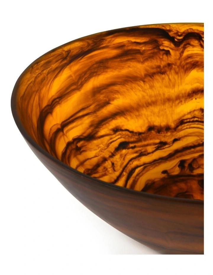 Cadence & Co. Chianti Resin Deep Serving Bowl 35x31x14cm in Amber image 6