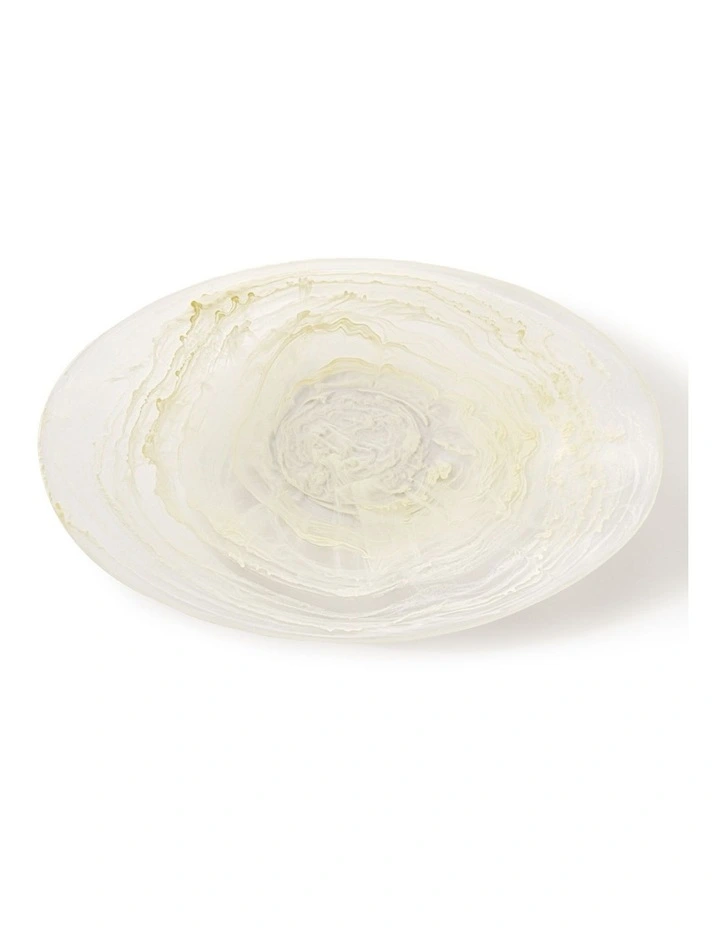 Cadence & Co. Chianti Resin Oval Serving Bowl 44x28x9cm in Vanilla image 3