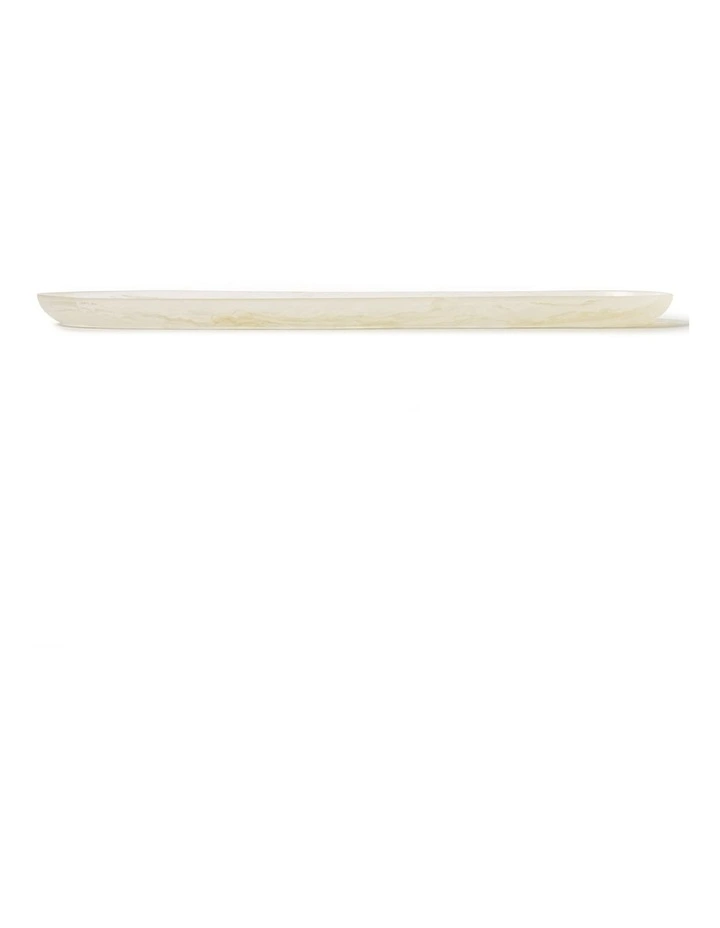 Cadence & Co. Chianti Resin Oval Serving Platter 50x15cm in Vanilla image 4