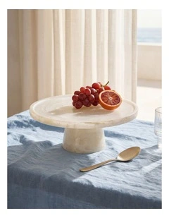 Cadence & Co. Chianti Resin Cake Stand 28x28x11cm in Vanilla