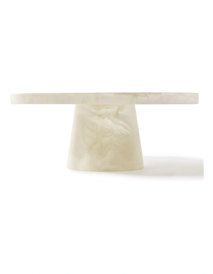 Cadence & Co. Chianti Resin Cake Stand 28x28x11cm in Vanilla image 4