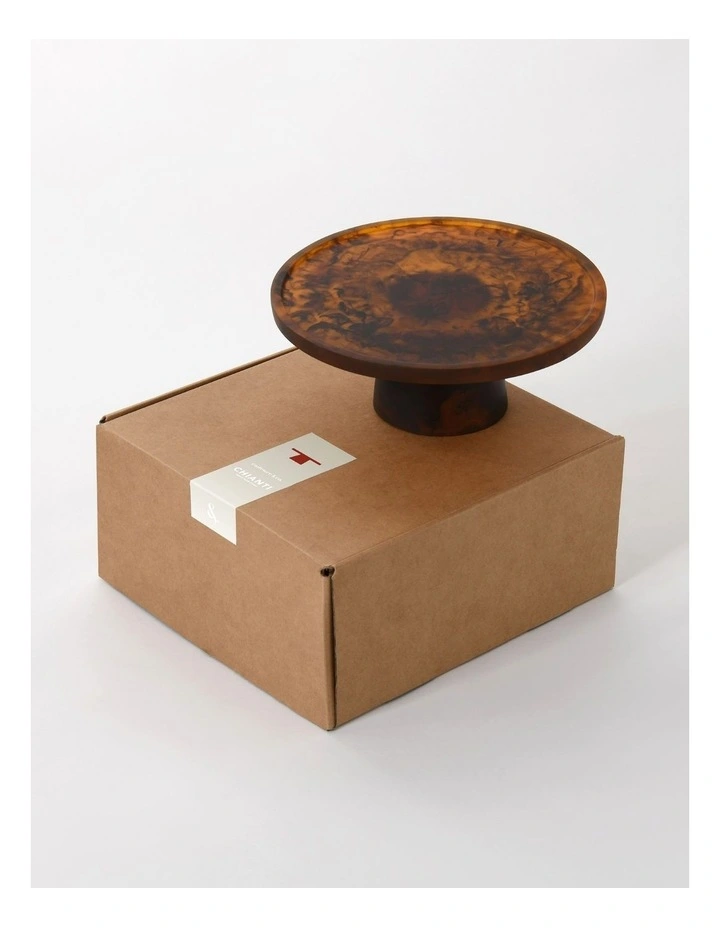 Cadence & Co. Chianti Resin Cake Stand 28x28x11cm in Amber image 5