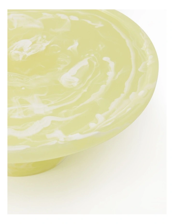 Cadence & Co. Chianti Resin Cake Stand 28x28x11cm in Lemon image 6
