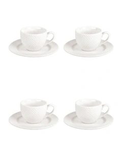 Shervin Verkil Prominence 4-piece Bijou Espresso Cup & Saucer Set