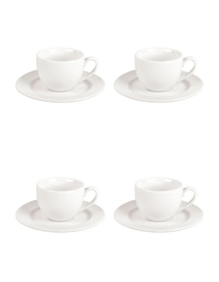 Shervin Verkil Prominence 4-piece Bijou Espresso Cup & Saucer Set image 1