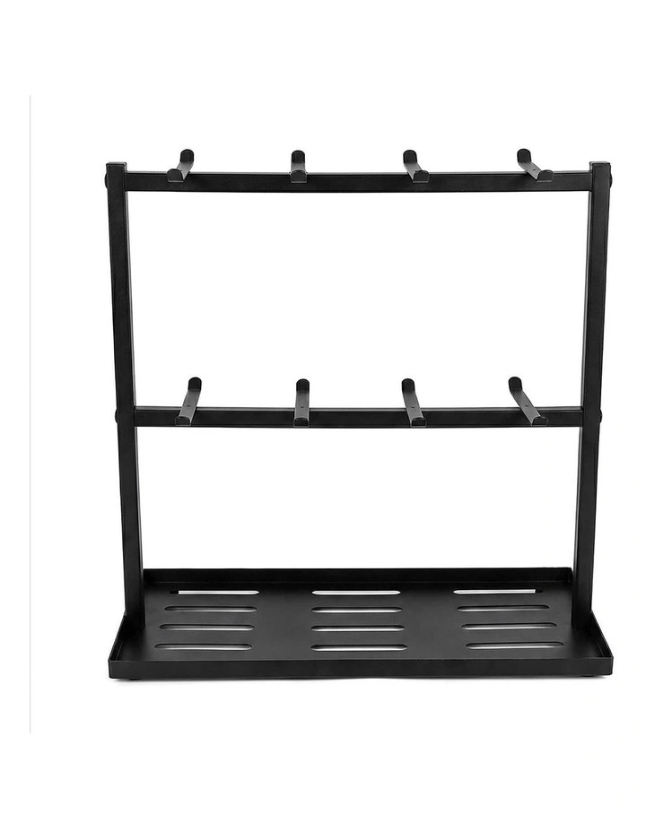 Levede Mug Rack 2 Tier 16 Hook Metal Coffee Cup Holder Stand Organizer Kitchen image 2