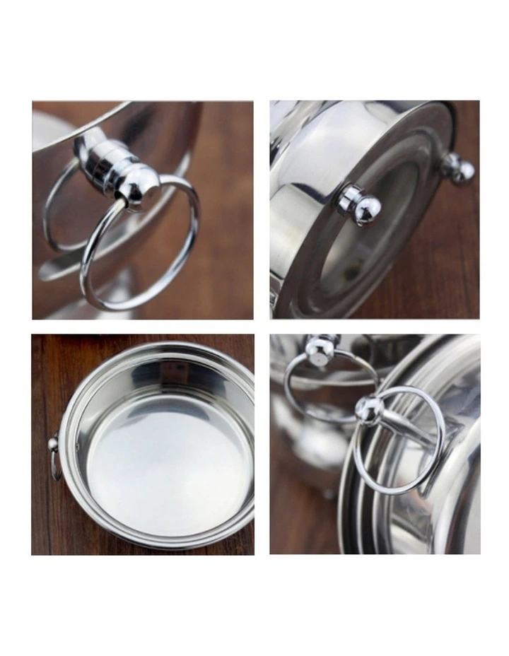 SOGA 2 Pack Mini Hot Pot Alcohol Stove Glass Lid image 7