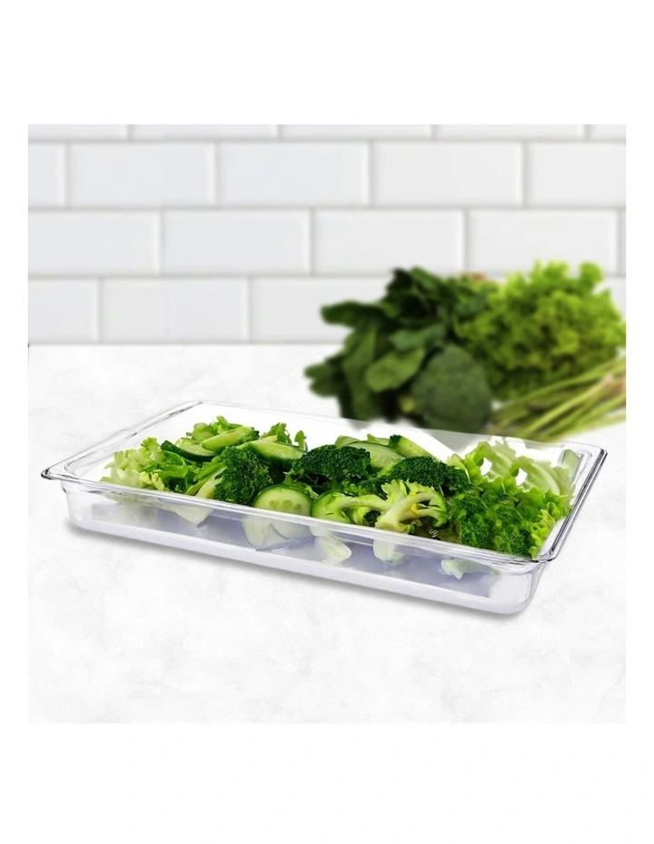 SOGA 100mm Clear Gastronorm GN Pan 1/1 Food Tray Storage Bundle of 2 image 2