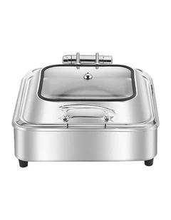 SOGA Square Chafing Dish Stainless Steel Food Warmer