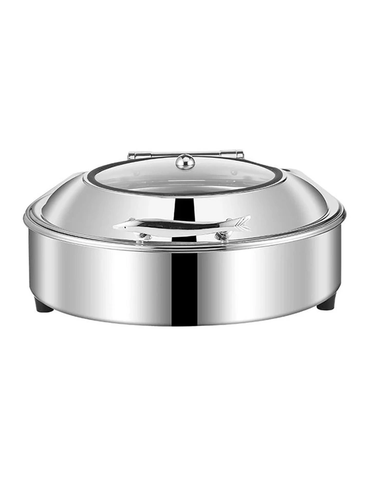 SOGA Round Chafing Dish Stainless Steel Food Warmer image 1
