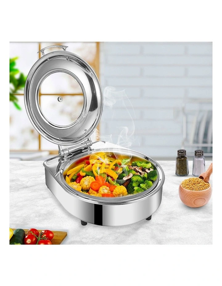 SOGA Round Chafing Dish Stainless Steel Food Warmer image 5
