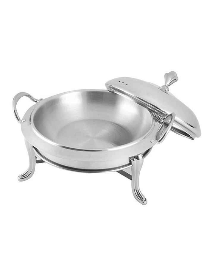 SOGA 2 Pack Round Chafing Dish Silver Stainless Steel Food Warmer image 3