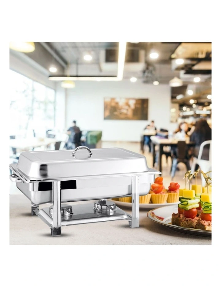 SOGA 2 Pack Chafing Dish Single Tray Stainless Steel Food Warmer image 2