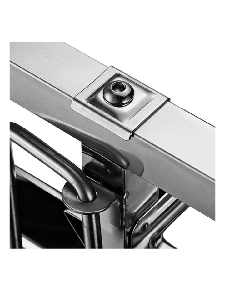 SOGA 2 Pack Gastronorm Trolley 15 Tier Stainless Steel Bakery Trolley GN 1/1 Pan image 6