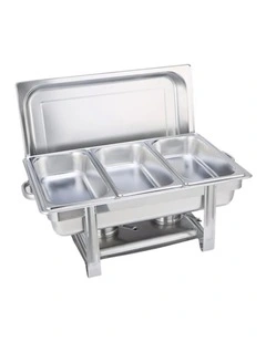 SOGA Chafing Dish Triple Tray Stainless Steel Food Warmer