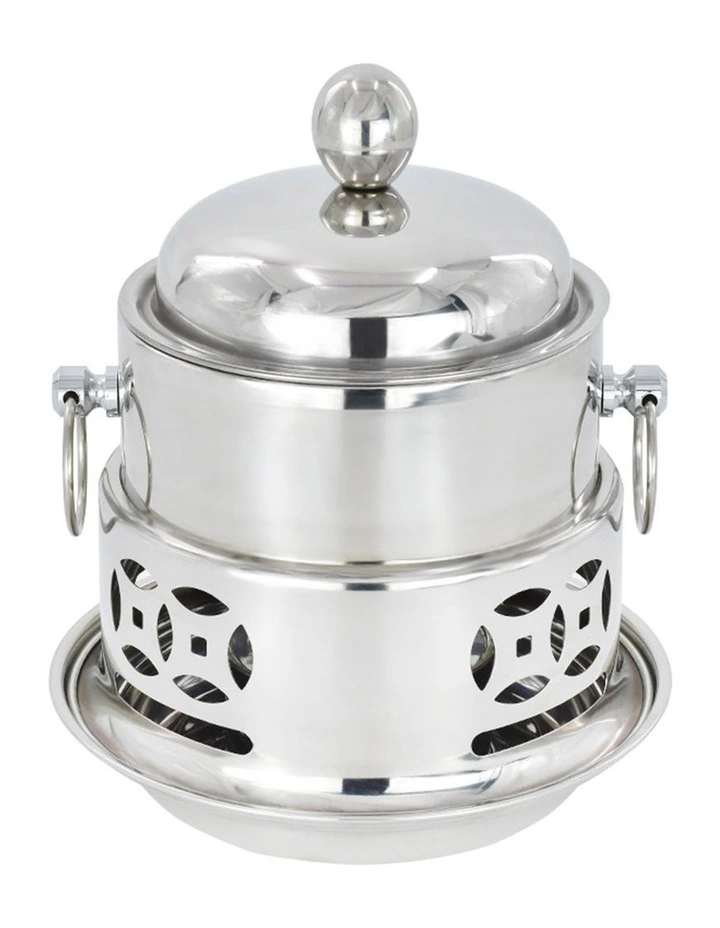 SOGA 2 Pack Mini Hot Pot Alcohol Stove Stainless Steel Lid image 3