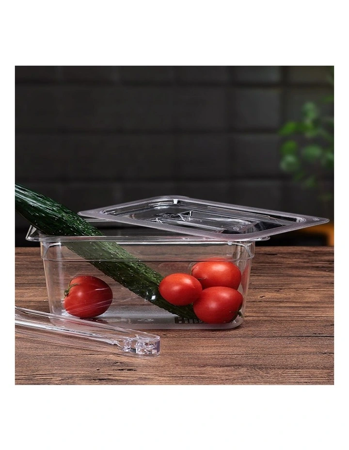 SOGA Clear Gastronorm 1/3 GN Lid Food Tray Top Cover Bundle of 2 image 5
