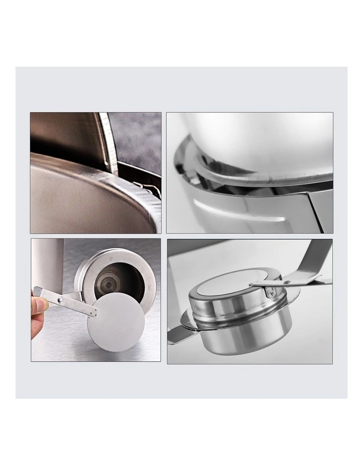 SOGA Round Soup Tureen Chafing Dish 6.5L Visual Lid Food Warmer image 5