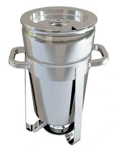 SOGA Soup Warmer 7L Round Stainless Steel Chafing Dish