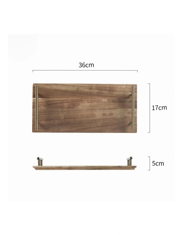 SOGA 2X 36cm Acacia Wood Serving Tray Charcuterie Board image 2