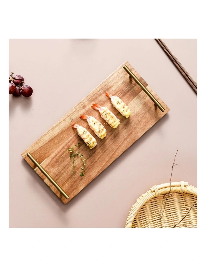 SOGA 2X 36cm Acacia Wood Serving Tray Charcuterie Board image 3