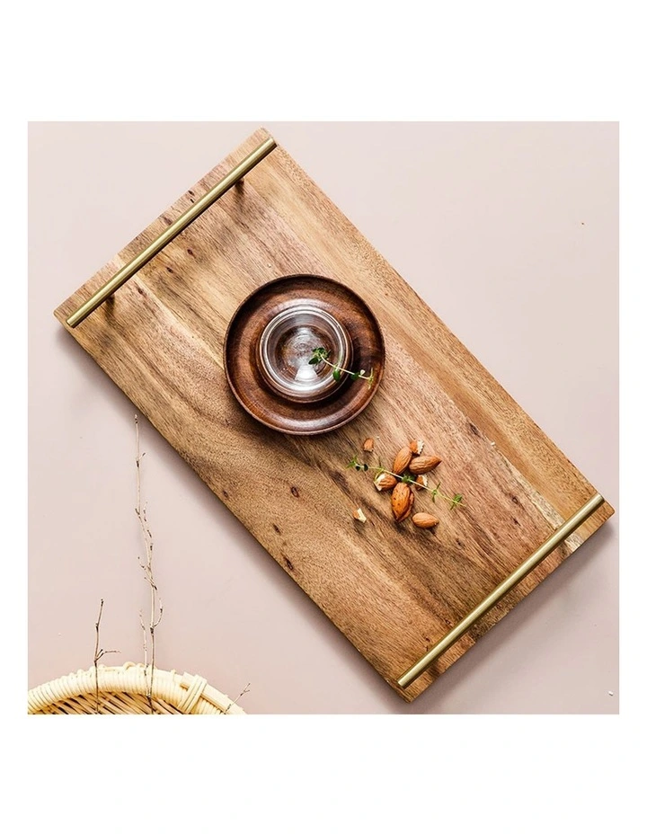 SOGA 2X 36cm Acacia Wood Serving Tray Charcuterie Board image 5