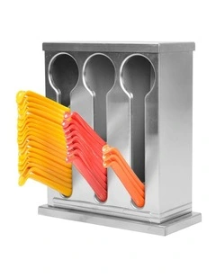SOGA Stainless Steel Spoon and Utensil Holder Rack with 3 Holes