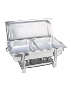 SOGA Chafing Dish Double Tray Stainless Steel Food Warmer