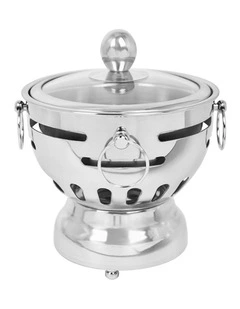 SOGA Mini Hot Pot Alcohol Stove Glass Lid