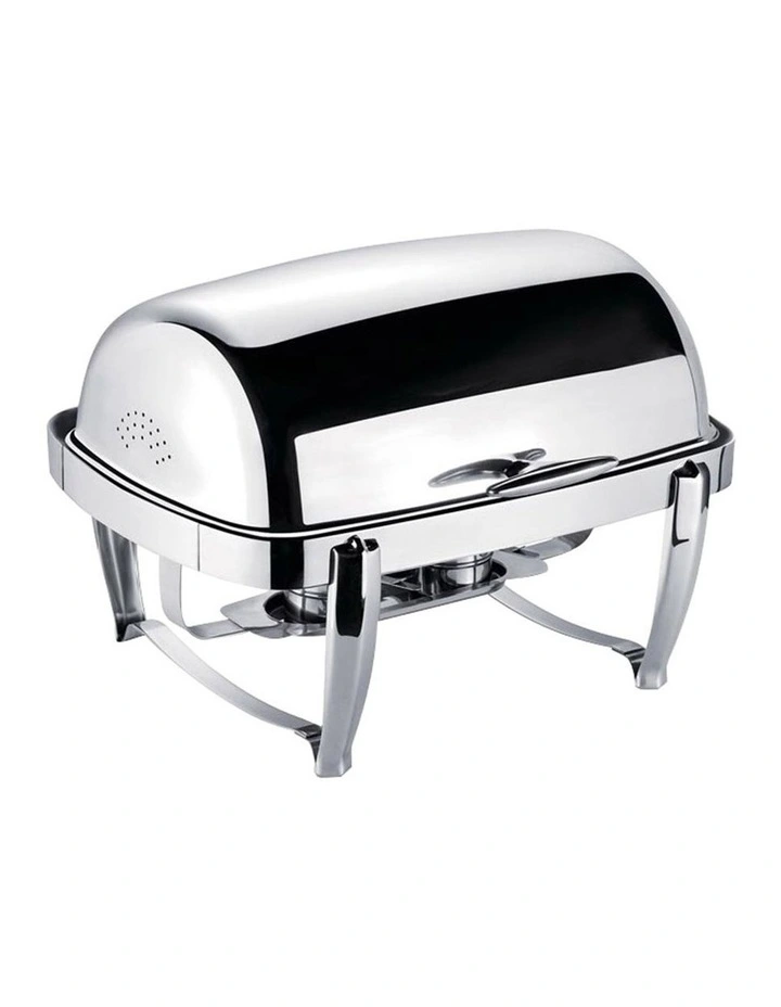 SOGA Double Soup Tureen Chafing Dish 6.5L Stainless Steel Lid Food Warmer image 3