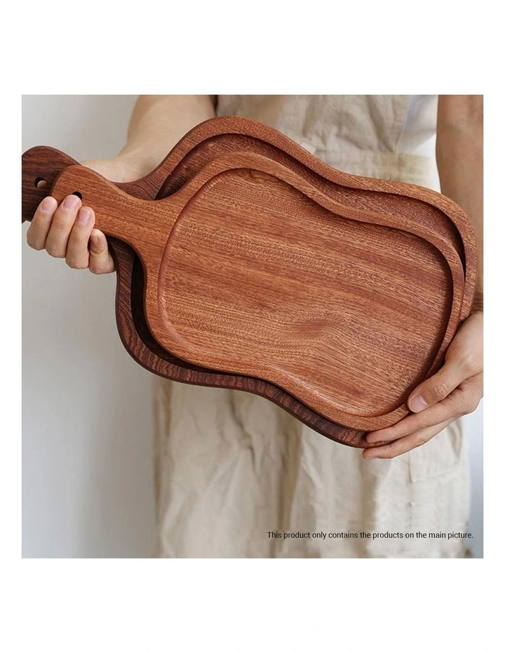 SOGA 2X 18cm Brown Wooden Serving Tray with Handle image 7