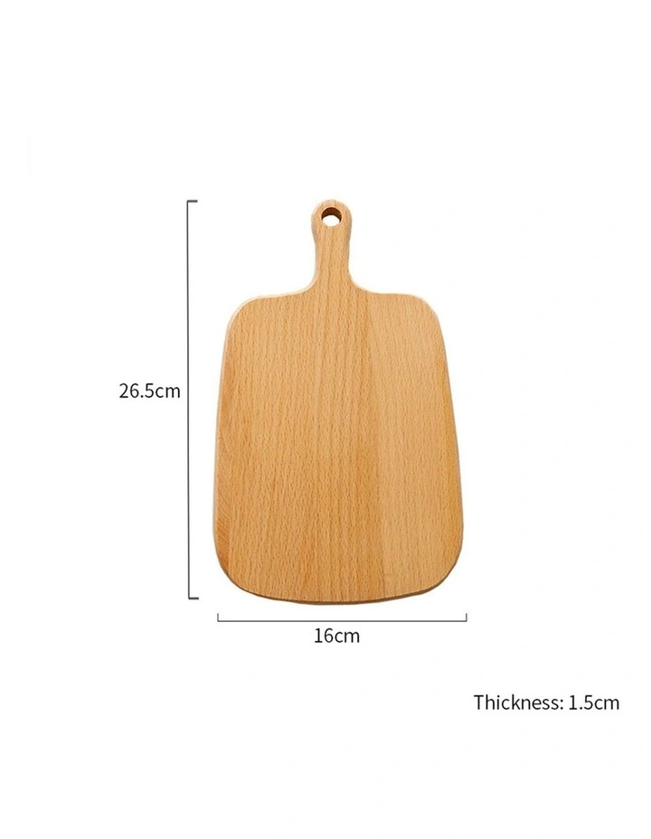 SOGA 2X 26cm Brown Rectangular Wooden Serving Tray with Handle image 2
