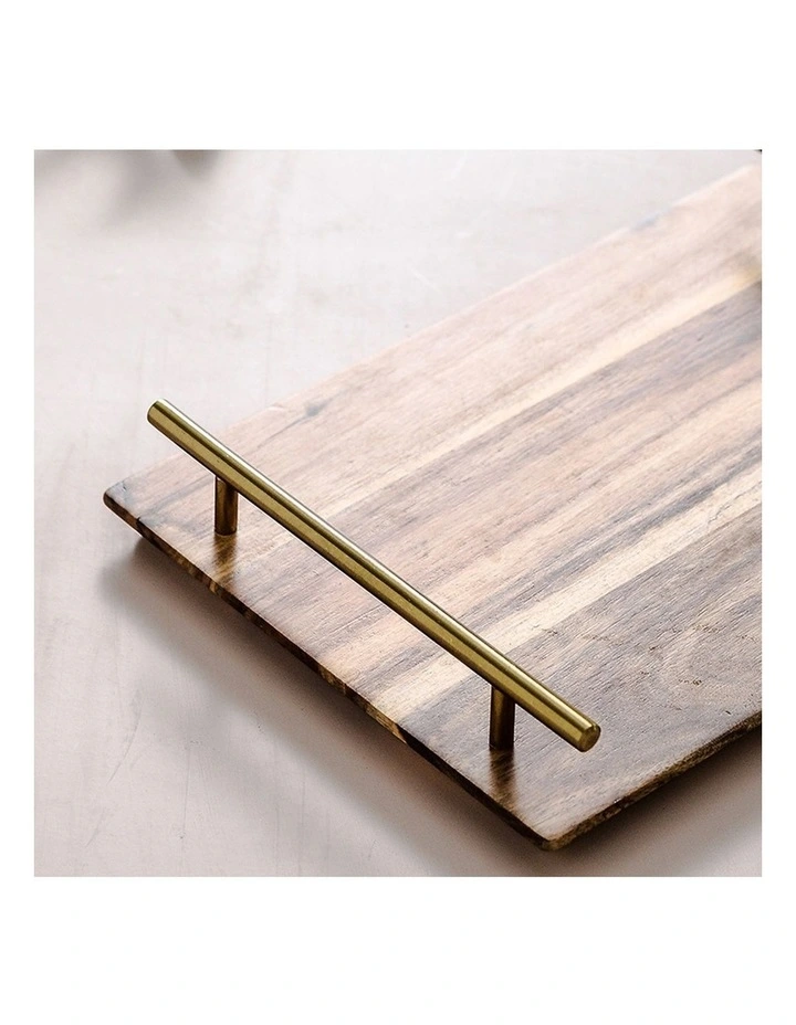 SOGA 2X 39cm Acacia Wooden Serving Tray image 6