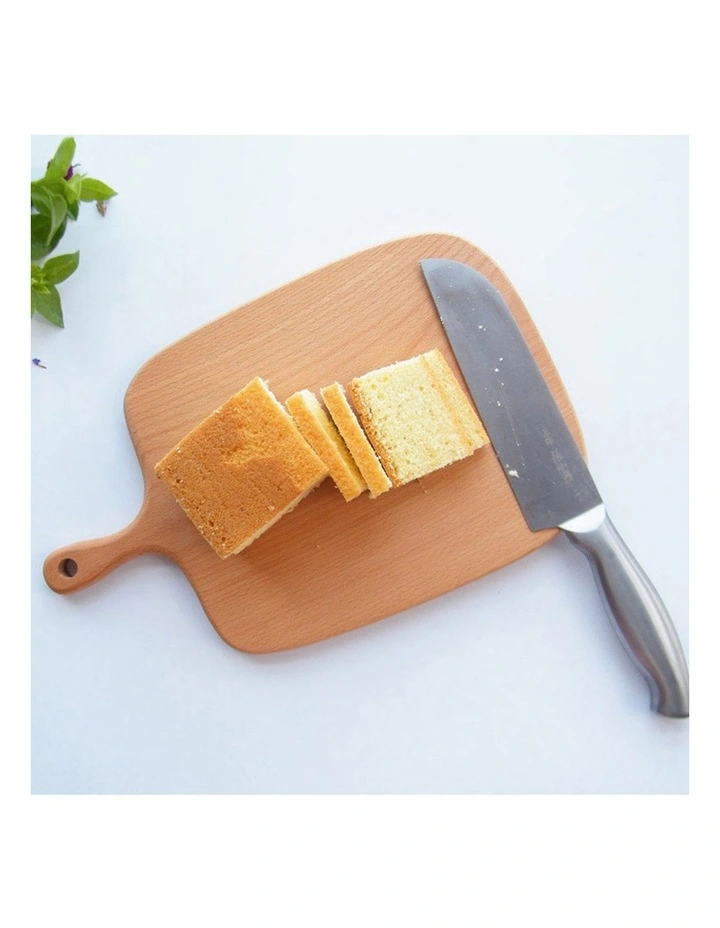 SOGA 2X 33cm Rectangular Wooden Serving Tray with Handle image 6