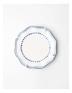No.22 Home Capri Blue Hand-Painted Side Plates Set of 4