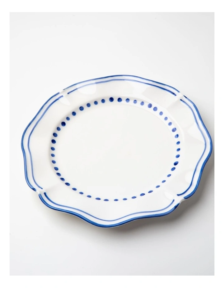 No.22 Home Capri Blue Hand-Painted Side Plates Set of 4 image 4