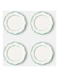 Capri Green Side Plates Set of 4