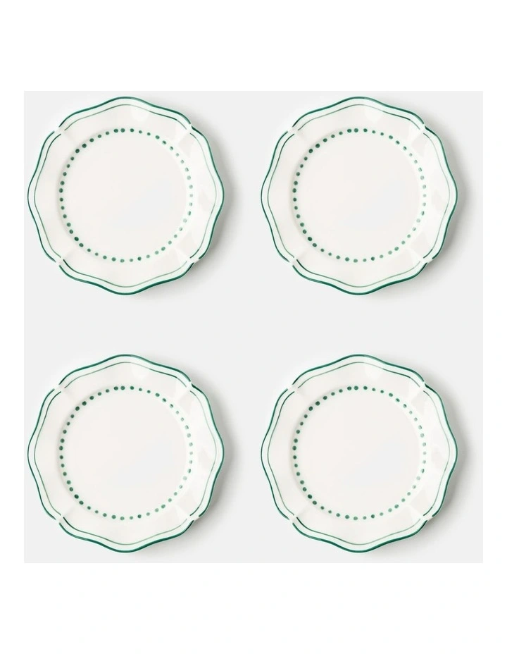 Capri Green Side Plates Set of 4 image 1
